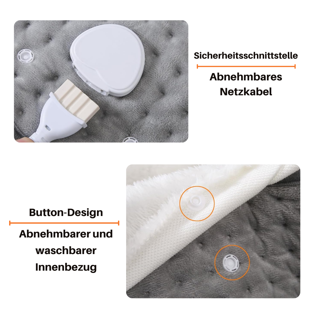 Calentador de Pies con 9 Niveles de Calor y Tejido Ultra Suave